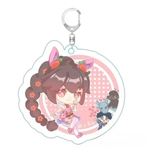 Douluo <span class=keywords><strong>Dalu</strong></span> Chibi Acryl-Schlüsselanhänger Xiao Wu Tang San Niedlicher Hasenohren-Mädchen-CP-Charakter-Anhänger Anime-Spiel Rucksack-Deko Geschenk - Product Image 2