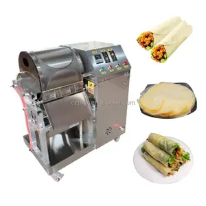 Hete Verkoop Gas/Elektrische Crêpe Maker Machine Lente Roll Wrapper Machine Geroosterde Eend Cake Machine Te Koop