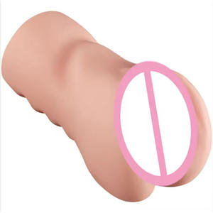 Juguetes Sexuales Masculinos, Vagina Realista de TPE, Copa de Masturbación, Estimulador Manual para Adultos con Diseño de Doble <span class=keywords><strong>Canal</strong></span> - Product Image 2