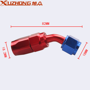 Raccord de refroidissement d'huile Xuzhong An6 10 mm en aluminium, connexion rapide rotative rouge et bleue pour l'automobile - Product Image 3