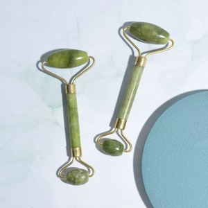 Großhandel Die Original Anti-Aging Jade-Roller Therapie 100 % Natürlicher Doppelhalsaufbau-Hilfsmassagegerät Entpuffung Jade - Product Image 6