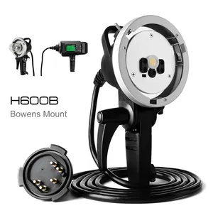 Godox H600B 600W หัวแฟลชเม้าท์สำหรับโทรศัพท์,หัวแฟลชแบบพกพาสำหรับ Godox WITSTRO AD600B/AD600BM TTL Flash Strobe