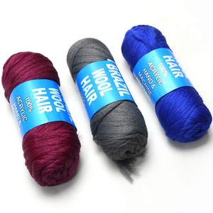 Fil à tricoter acrylique synthétique <span class=keywords><strong>Afro</strong></span> de haute qualité 70g <span class=keywords><strong>cheveux</strong></span> de tresses de <span class=keywords><strong>laine</strong></span> brésilienne pour les femmes noires - Product Image 5