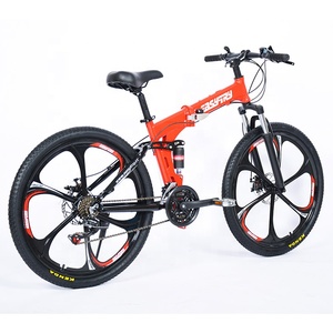 Vélo de montagne pliable à 21 vitesses, cadre en alliage d'aluminium de 26 pouces, avec frein à disque et selle confortable pour adultes - Product Image 3
