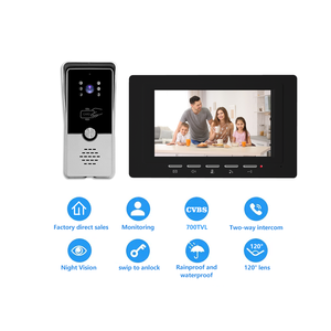 Video <span class=keywords><strong>intercom</strong></span> trong tư nhân nhà video cửa điện thoại cho căn hộ 7 "Màn hình 700TVL chuông cửa máy ảnh với phát hiện chuyển động - Product Image 2