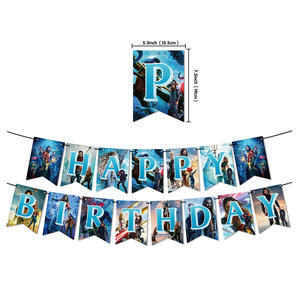 Sea King 2 Aquaman 2 Ballon drapeau en papier écologique transfrontalier ensemble de décoration de fête d'anniversaire nouveau produit-<span class=keywords><strong>Lost</strong></span> Kingdom - Product Image 2