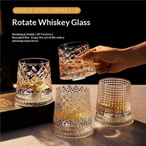 Vasos <span class=keywords><strong>de</strong></span> Whisky y Cerveza <span class=keywords><strong>de</strong></span> Cristal Giratorios <span class=keywords><strong>de</strong></span> Lujo, Diseño Minimalista y Elegante - Product Image 2