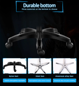 <span class=keywords><strong>Chaise</strong></span> de jeu inclinable Silla Gamer RGB bon marché, fabriquée en cuir PU véritable, réglable, de style nouveau 2022, pour bureau, <span class=keywords><strong>Respawn</strong></span> - Product Image 3