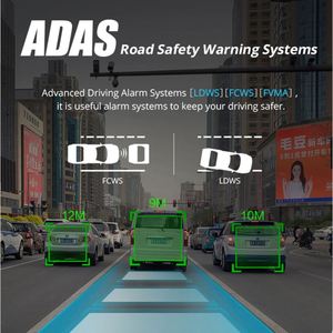 Zimtop 12 дюймов 1080p 4G зеркало заднего вида Автомобильная камера WiFi ADAS <span class=keywords><strong>Android</strong></span> 8,1 сенсорный видеорегистратор - Product Image 5