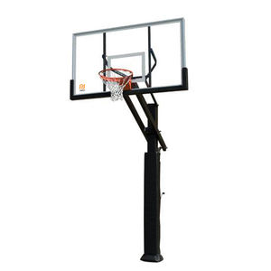 Système de panier de <span class=keywords><strong>basket</strong></span> professionnel réglable en hauteur pour l'extérieur et l'intérieur, avec panneau arrière en verre trempé incassable - Product Image 1
