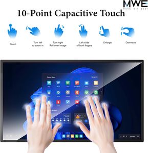 32 43 55 Inch Wall Mount Digital Signage Displays LCD Advertising Screen Indoor Touch Screen Panel <strong>for</strong> Retail Store Coffee Shop - Product Image 2