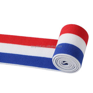 Banda elástica de goma de nailon suave tejido Jacquard de rayas binarias de 4CM en stock de fábrica para ropa interior cintura ropa pantalones cinta elástica - Product Image 6