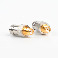 Conector RF BNC Hembra a SMA Hembra
