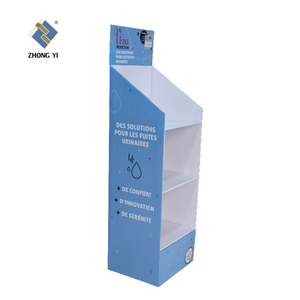 Rak Display iklan berdiri rak Display kardus promosi Supermarket kustom - Product Image 3