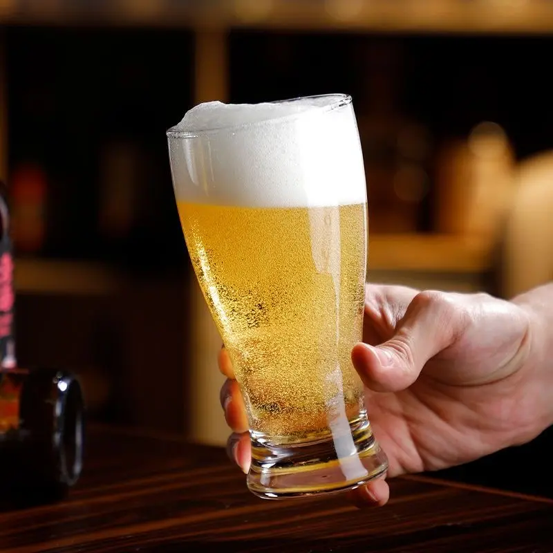 도매 공장 공급 고전적인 주문 Pilsner 소다 맥주 물 주스 마시는 투명 크리스탈 유리 맥주