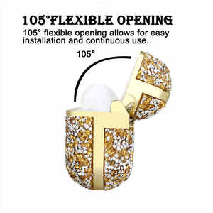 Paillettes argentées rose or pour étui <span class=keywords><strong>Airpods</strong></span> Pro 3 Accessoires d'écouteurs de luxe pour étui <span class=keywords><strong>Airpods</strong></span> Pro Bling pour étui <span class=keywords><strong>Air</strong></span> Pod Paillettes - Product Image 5