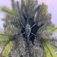 Sapin de Noël artificiel en pin durable de qualité commerciale avec base métallique stable pour décoration intérieure