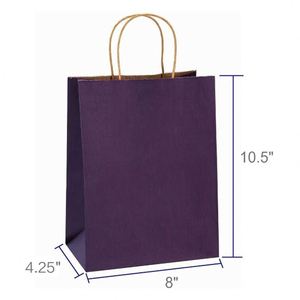 Paper <b>Bags</b> with Handles Shopping Retail <b>Craft</b> Durable Kraft <b>Bags</b> Recyclable Paper Gift <b>Bags</b> High Load-Bearing Paper <b>Bags</b> - Product Image 2