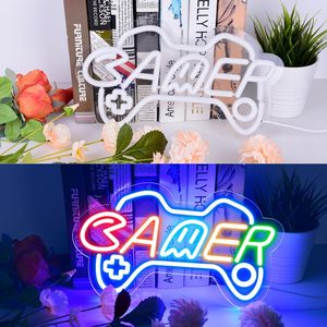 ป้ายไฟนีออน LED หลายสี ไฟนีออนอะคริลิค LED สำหรับตกแต่งผนัง ห้องเล่นเกม ห้องนอน บาร์ ปาร์ตี้ งานศิลปะ - Product Image 2