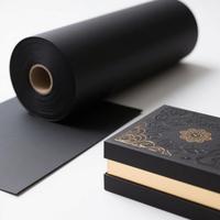Papier cartonné noir alimentaire 300 g/m² recyclable pour boîtes à gâteaux et emballages de chocolat