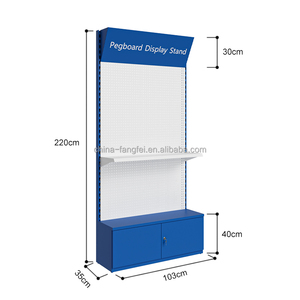 Nhà Máy bán hàng trực tiếp đấm lỗ phần cứng phụ kiện công cụ Pegboard hiển thị đứng cửa hàng bán lẻ đồ trang trí treo Rack hiển thị - Product Image 2