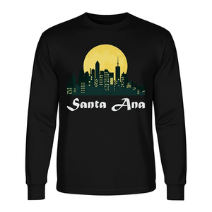 T-shirt à manches longues Santa Ana Skyline, design Night City Glow - Product Image 2