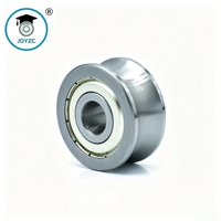 Roue de guidage à gorge en U en acier de haute qualité LFR5301-20, poulie à roulement personnalisable OEM, rouleau de guidage de convoyeur à gorge en acier