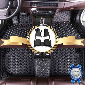 Muchkey – tapis de sol de voiture en cuir 5D, antidérapant, pressé à chaud, de luxe, pour <span class=keywords><strong>Mini</strong></span> <span class=keywords><strong>Cooper</strong></span> S 2016 2017 - Product Image 2