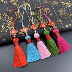 Tassel Charm Pendant 8Cm Zinc Alloy Polyester Unisex Gift <b>Bookmark</b> Phone Charm - Product Image 3