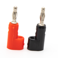 Bouchons bananes empilables sans soudure en forme de lanterne ronde de 4mm avec boîtier ABS