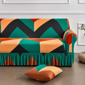 उच्च गुणवत्ता वाले सोफे को कवर करता है स्लाइपकवर खिंचाव स्पैन्डेक्स धूल सबूत अच्छा सोफे कवर तैयार किया गया सोफा कवर स्कर्ट - Product Image 5