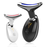 Appareil de massage électrique pour le cou, instrument de beauté chauffant, lumière colorée, peau douce, instrument de beauté pour le visage et le cou