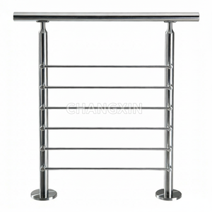 درابزين حديث بحبل سلكي غير مرئي، سياج خارجي أسود بكابلات، سهل الصيانة للفيلات والشرفات - Product Image 1