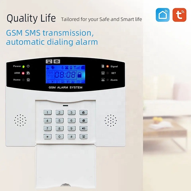 Tuya Wifi GSM 4G Smart Intruder Alarm System 433MHz Door Use Host Control Panel ABS Material Factory Supply IP Alarm Equipment · image 2