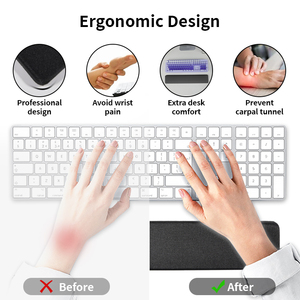 <span class=keywords><strong>Tapis</strong></span> de <span class=keywords><strong>souris</strong></span> de jeu, clavier, <span class=keywords><strong>tapis</strong></span> de <span class=keywords><strong>souris</strong></span> en mousse à mémoire de forme violette, PORON, antidérapant, repose-poignet <span class=keywords><strong>ergonomique</strong></span>, coussin de soutien de dessin animé pour le bureau - Product Image 3