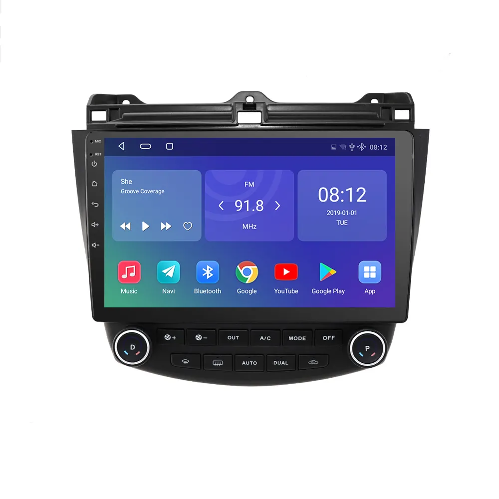 10.1 "Android Car DVD Player GPS 1 + 16GB Stereo Cho Honda Accord/Euro 7TH 2003-2007