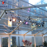 Tente de réception de luxe pour mariage, structure extérieure en PVC et aluminium, élégante, imperméable, résistante au vent, taille personnalisée, directement de l'usine