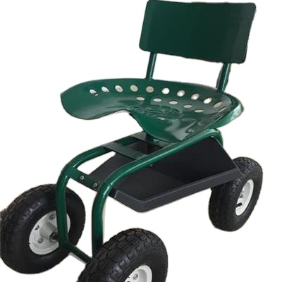 Вращающееся садовое рабочее сиденье с подносом для инструментов TC45401G