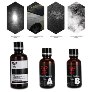 New Style Car Care Products Nano 9+9H Ceramic Coating Kit King Crystal Coating 9H Plus Auto Lacquer Paint Care Polished Glass