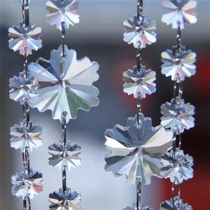 Di alta Qualità di Cristallo Fiocco di Neve Ghirlanda Strand Bead Catena di Fai Da Te Tende Ghirlanda Strand Catene Per La Casa Della Decorazione Del Partito - Product Image 6