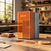 Machines de gravure laser CNC de bureau portables DAJA M6, mini graveur laser DIY portable haute précision entièrement fermé