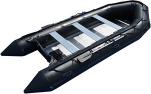 Yacht Sportivo Gonfiabile da 15,4 Piedi Gommone Zattera Pontone in Alluminio PVC con Pavimento in Alluminio Spesso 1,2mm per Lago Immersioni Pesca e Soccorso - Product Image 6