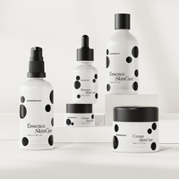 Ensemble de flacons pompe en verre vert de luxe OEM/ODM avec sérigraphie pour sérum de soin, crème visage, collyre – Couleur personnalisée écologique