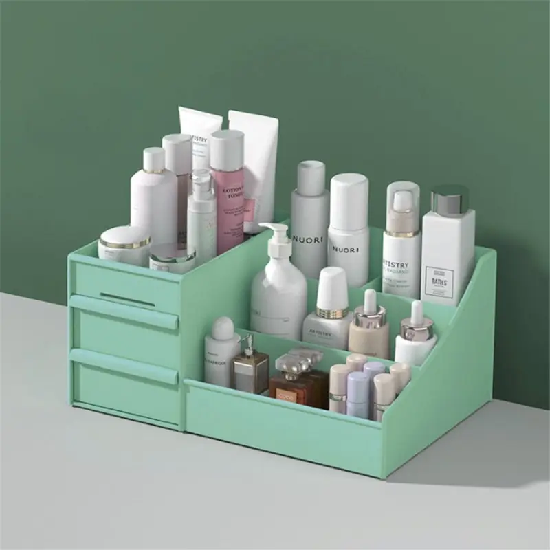 Dust Water Proof Cosmetics Storage Drawers Handle Skincare Case Bathroom Countertop Bedroom Makeup Organizer