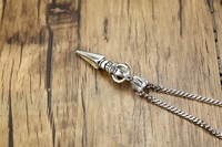 Collier pendentif flèche orthodoxe punk pour homme, en acier inoxydable plaqué or 14 carats, chaîne à maillons, bijoux, anniversaire, vente en gros