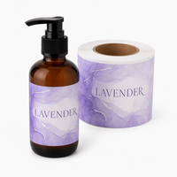 Étiquettes autocollantes imprimées personnalisées en vinyle imperméable pour flacons et pots cosmétiques &amp;   Contenants pour lotion - Autocollants durables