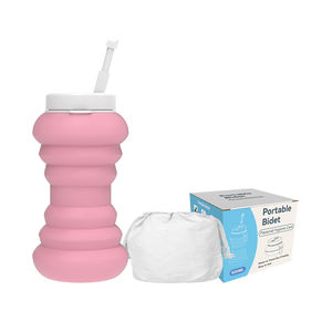 Bottiglia di Peri per Bidet da viaggio portatile con ugello retrattile da 600ml a testa in giù - Product Image 1