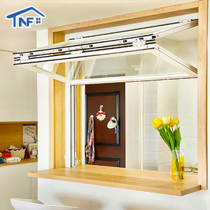 Factory Top Hung <strong>Windows</strong> <strong>Aluminum</strong> Fold up <strong>Window</strong> <strong>Aluminum</strong> Alloy Frame Folding <strong>Windows</strong> and Doors for Balcony Kitchen - Product Image 2