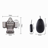 Masseur électrique du gland du pénis avec 2 capuchons, masturbateur masculin, entraîneur de retardement de l'éjaculation pour hommes