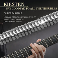 High Quality Source Factory KIRSTEN Nano Film 9/42 10/46 High Carbon Hexangular Steel Core Nickel Plated Silver Electric Guitar